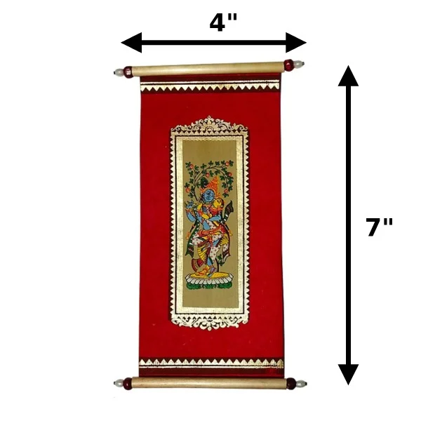 Palm Leaf (Taal-Patra) Radha Krishna Money Envelope/Lifafa - Image 3