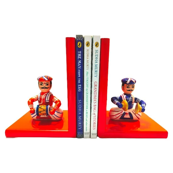 Handmade Wooden Musician Bookend