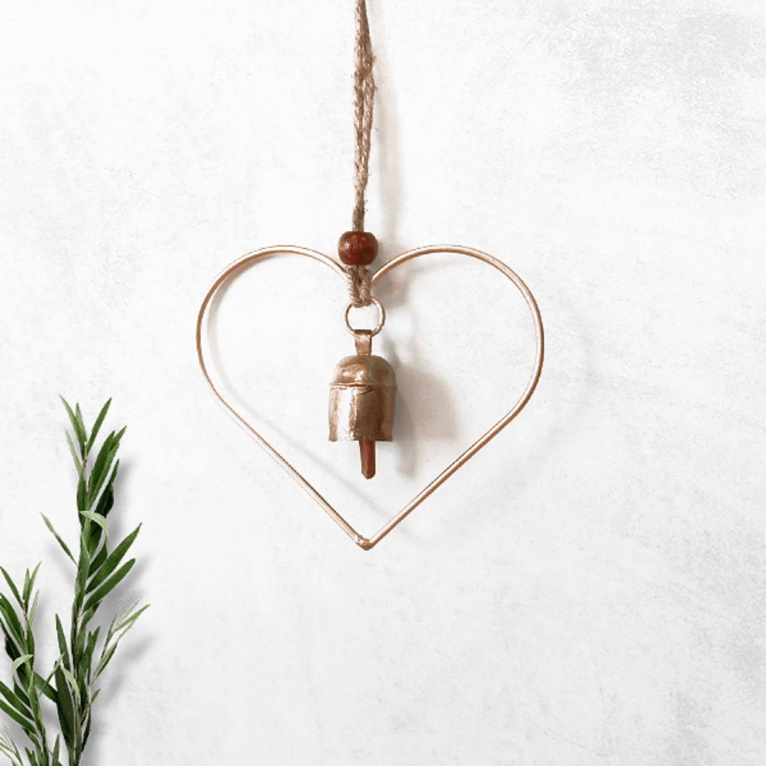 kutchi Bell Metal Handcrafted Halo Heart Chimes