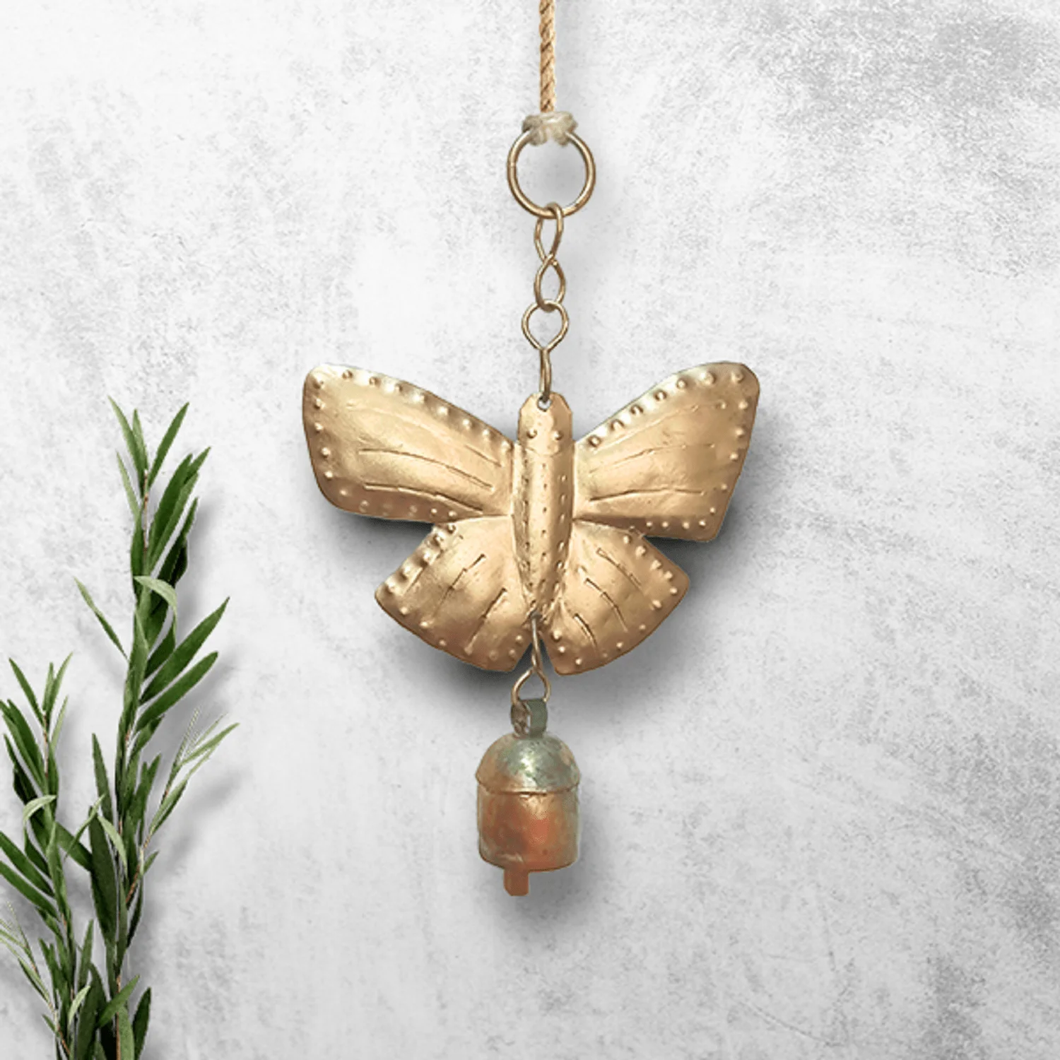 kutchi Bell Metal Handcrafted Solid Butterfly Chimes