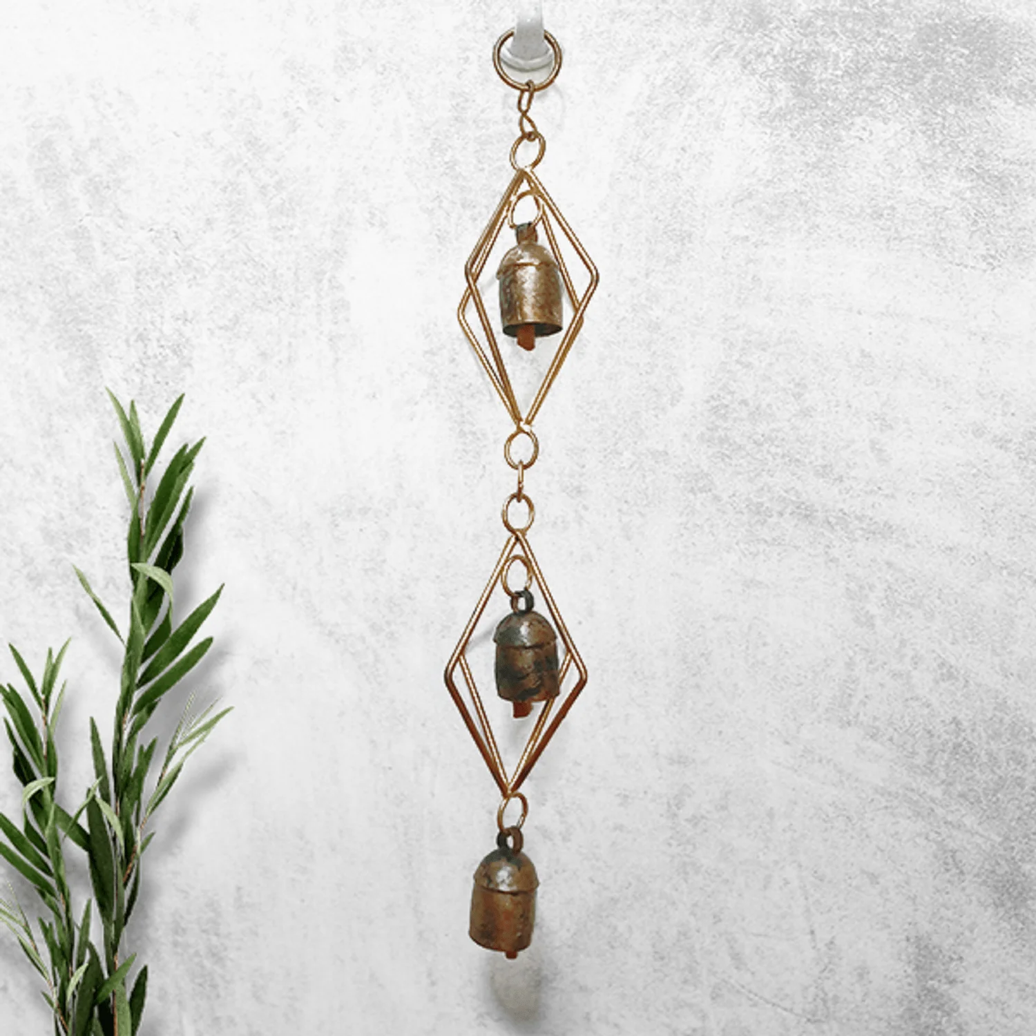 kutchi Bell Metal Handcrafted 3 Bells Musical Chimes