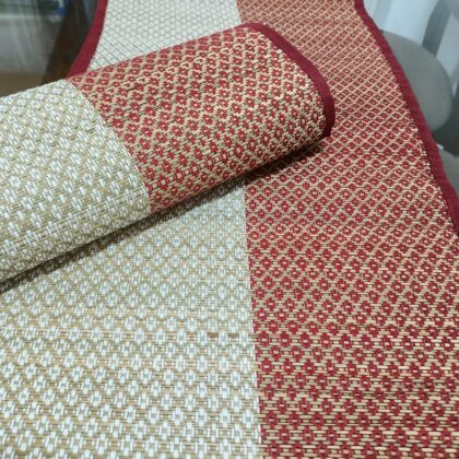 Madurkathi Handwoven Table Mat / Place Mat (Set of 6) with Table Runner - Image 2