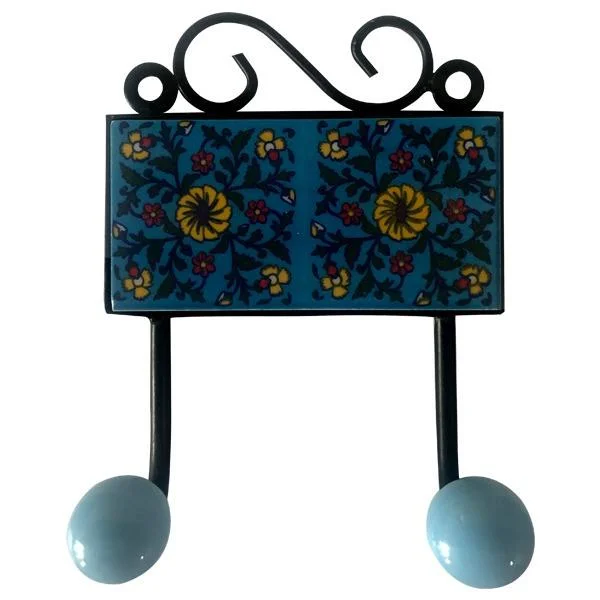Blue pottery Handcrafted  Hook