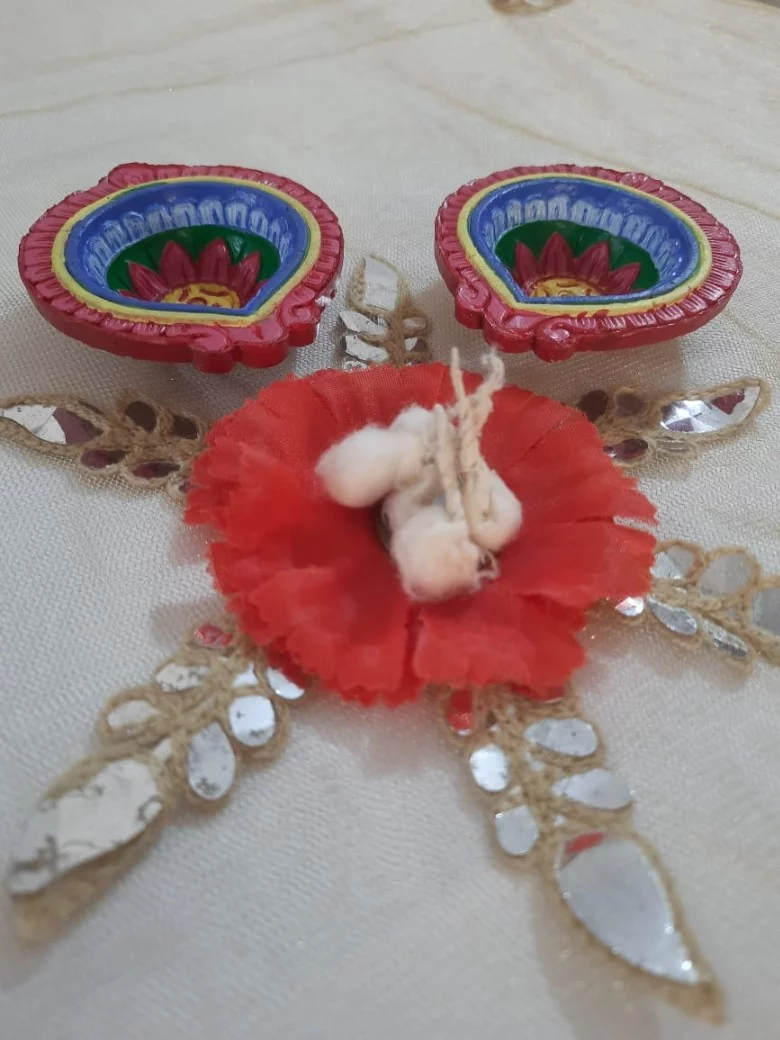 Hand Painted Terracotta Diya (Set of 4) - Image 3