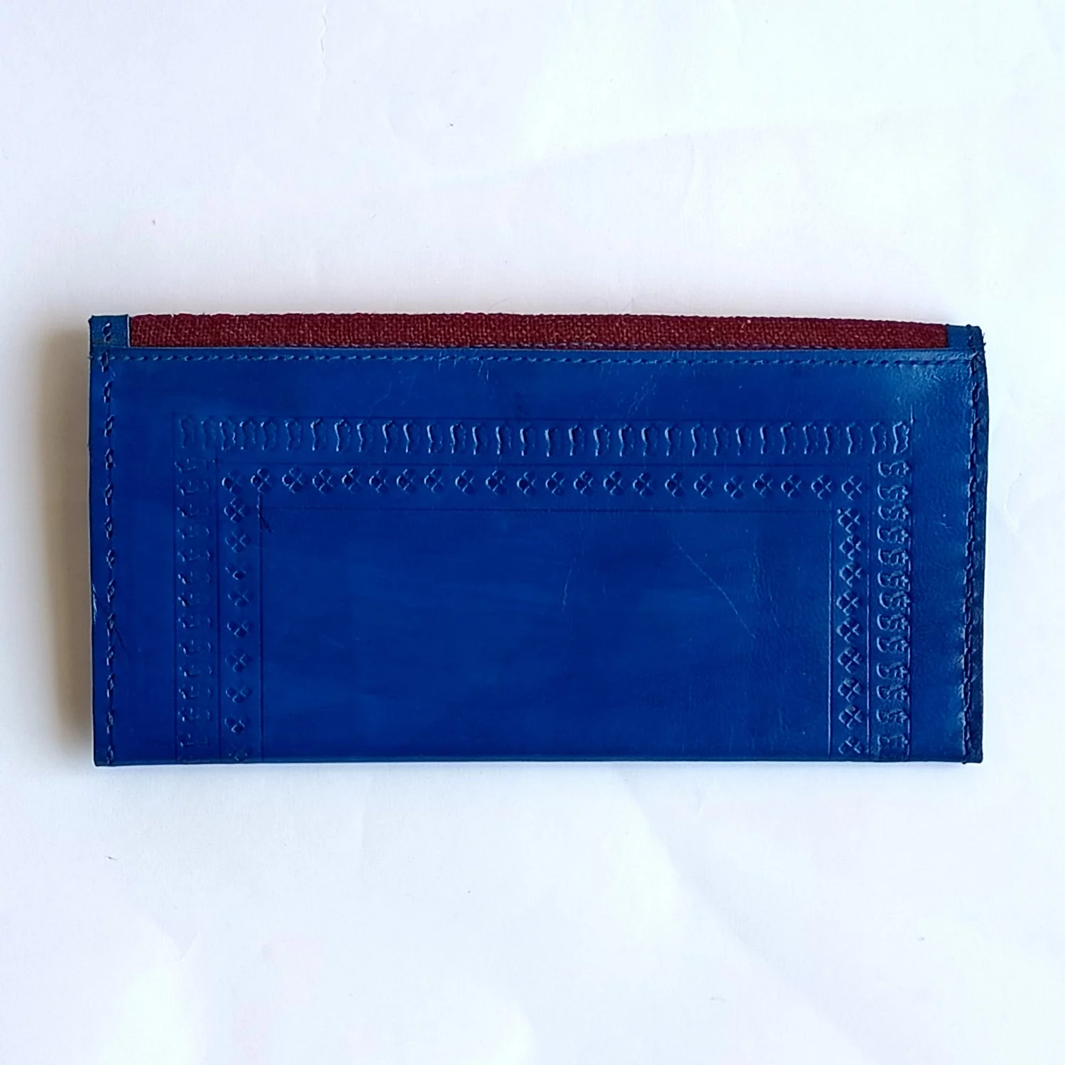 Handcrafted Kutchi Leather Wallet with Embroidery. - Image 4