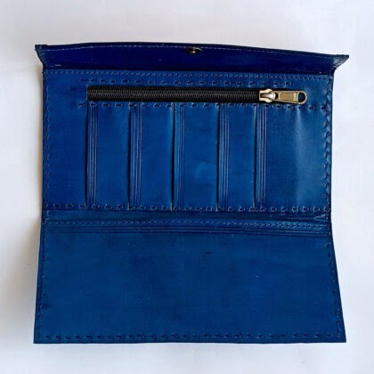 Handcrafted Kutchi Leather Wallet with Embroidery. - Image 3