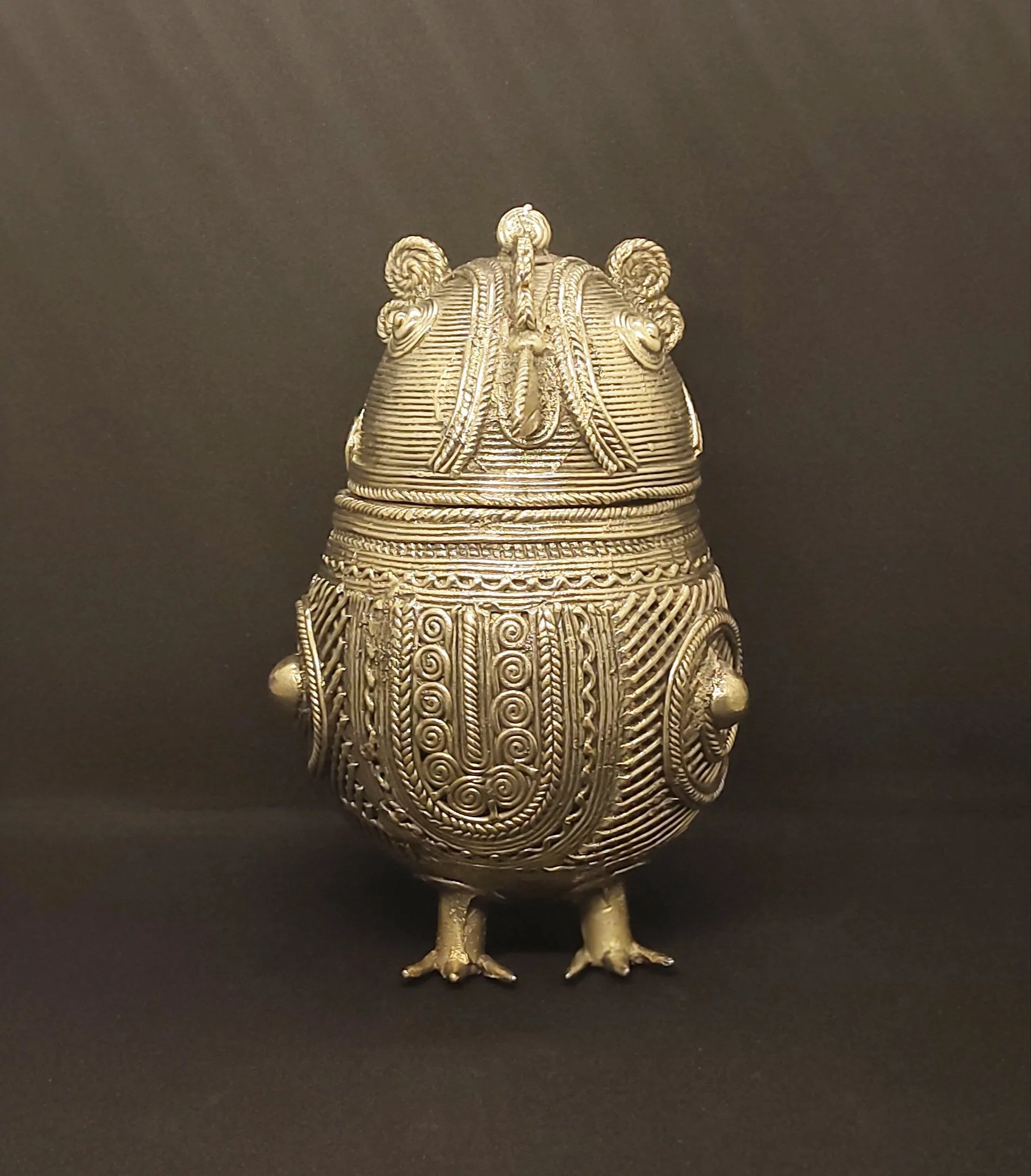 Dhokra Netted Tabletop Owl