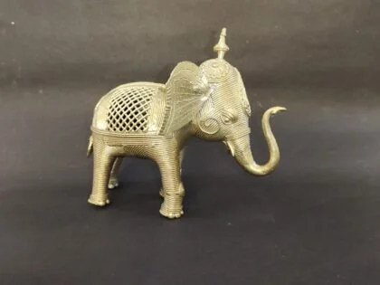 Handcrafted Dhokra Big Elephant set - Image 4