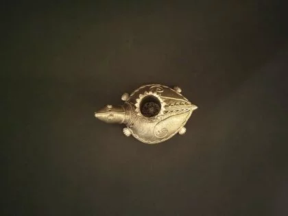Handcrafted Dhokra Tortoise Candle Holder - Image 4