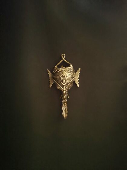 Handcrafted Dhokra Elephant Wall Hook - Image 3
