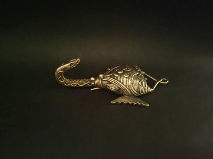 Handcrafted Dhokra Elephant Wall Hook - Image 2