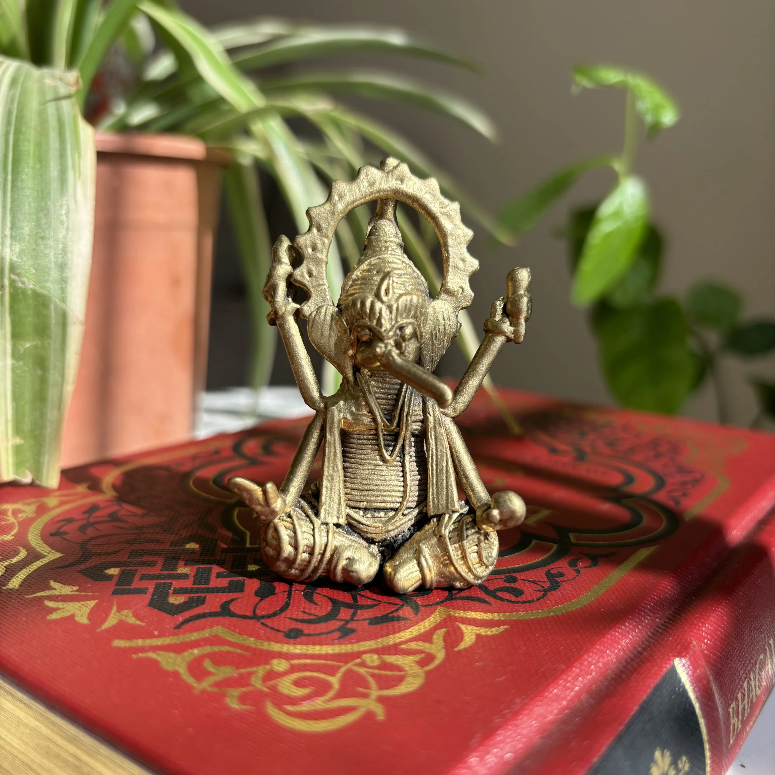 Handcrafted Dhokra Ganesha miniature figure