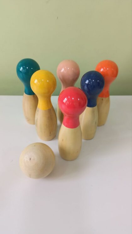 Handmade Wooden Bowling Pins