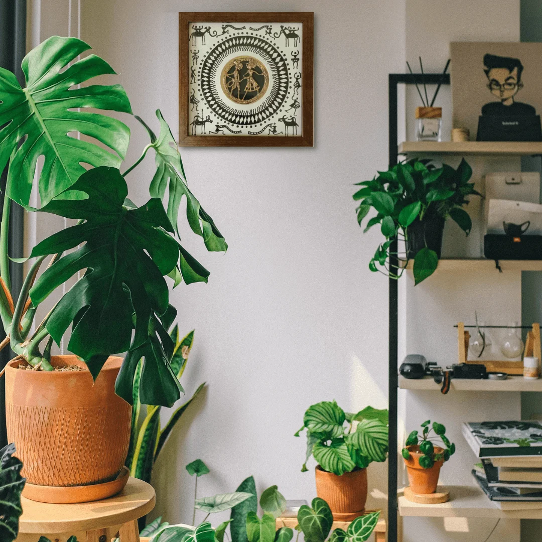 Dhokra-Saura Tribal Art wall frame