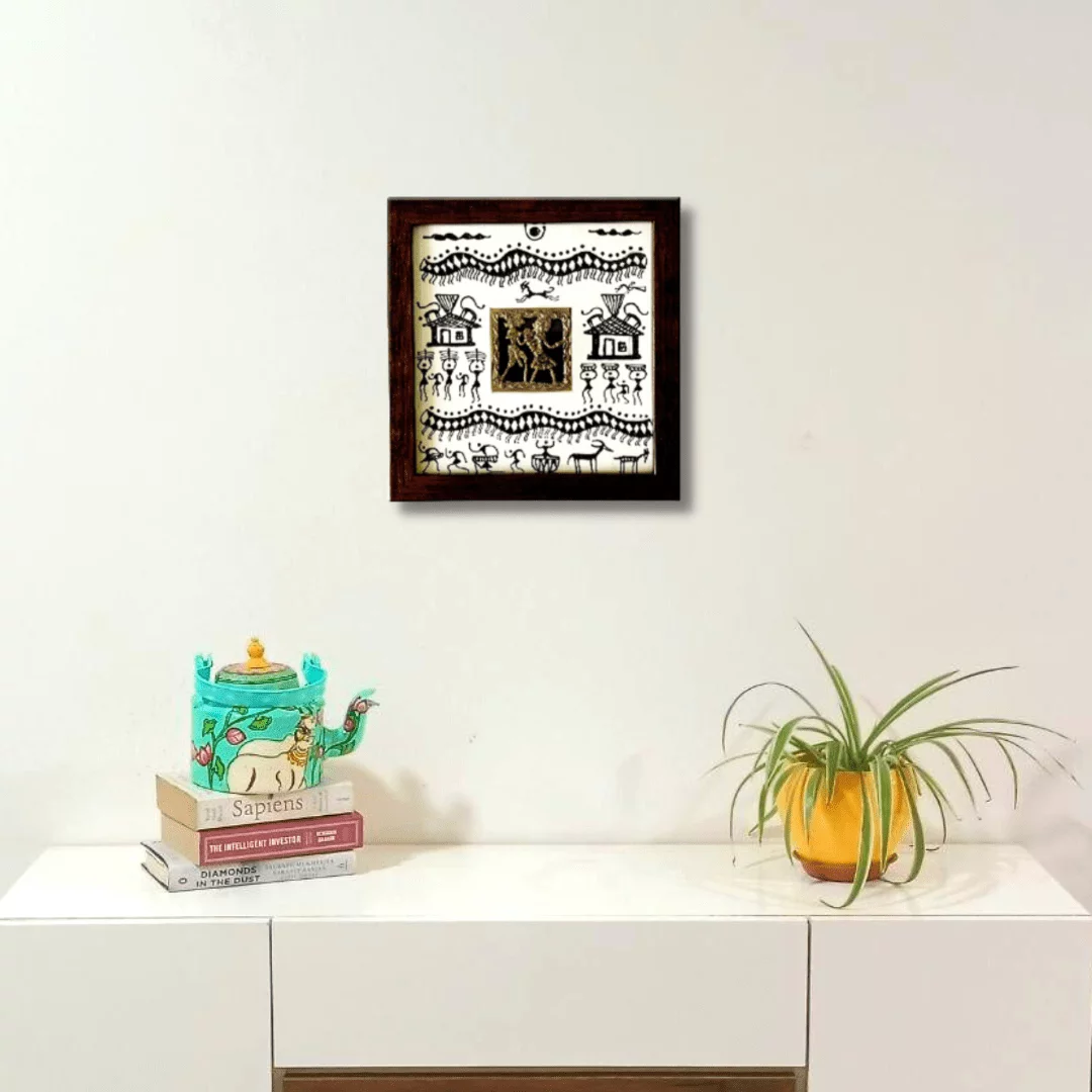 Dhokra-Saura Tribal Art wall frame