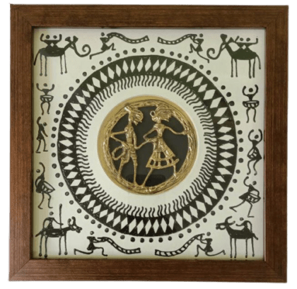 Dhokra-Saura Tribal Art wall frame - Image 2
