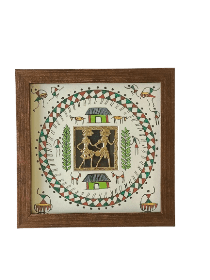 Dhokra-Saura Tribal Art wall frame - Image 2
