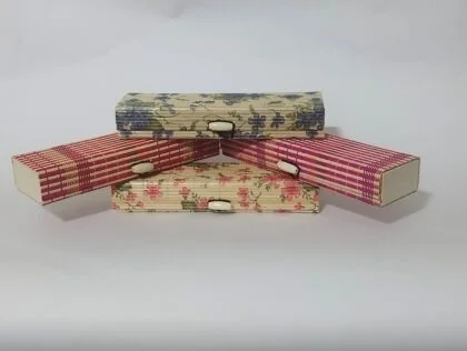 Handcrafted Bamboo Rectangular Gift/Pencil Box (Set of 3) - Image 5