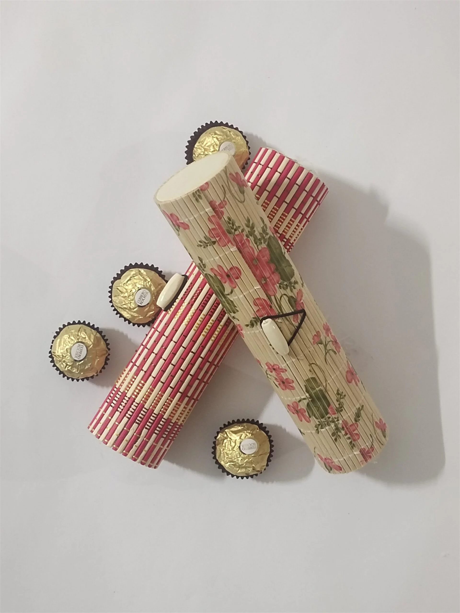Handcrafted Bamboo Cylindrical Gift Box (Set of 3) - Image 3