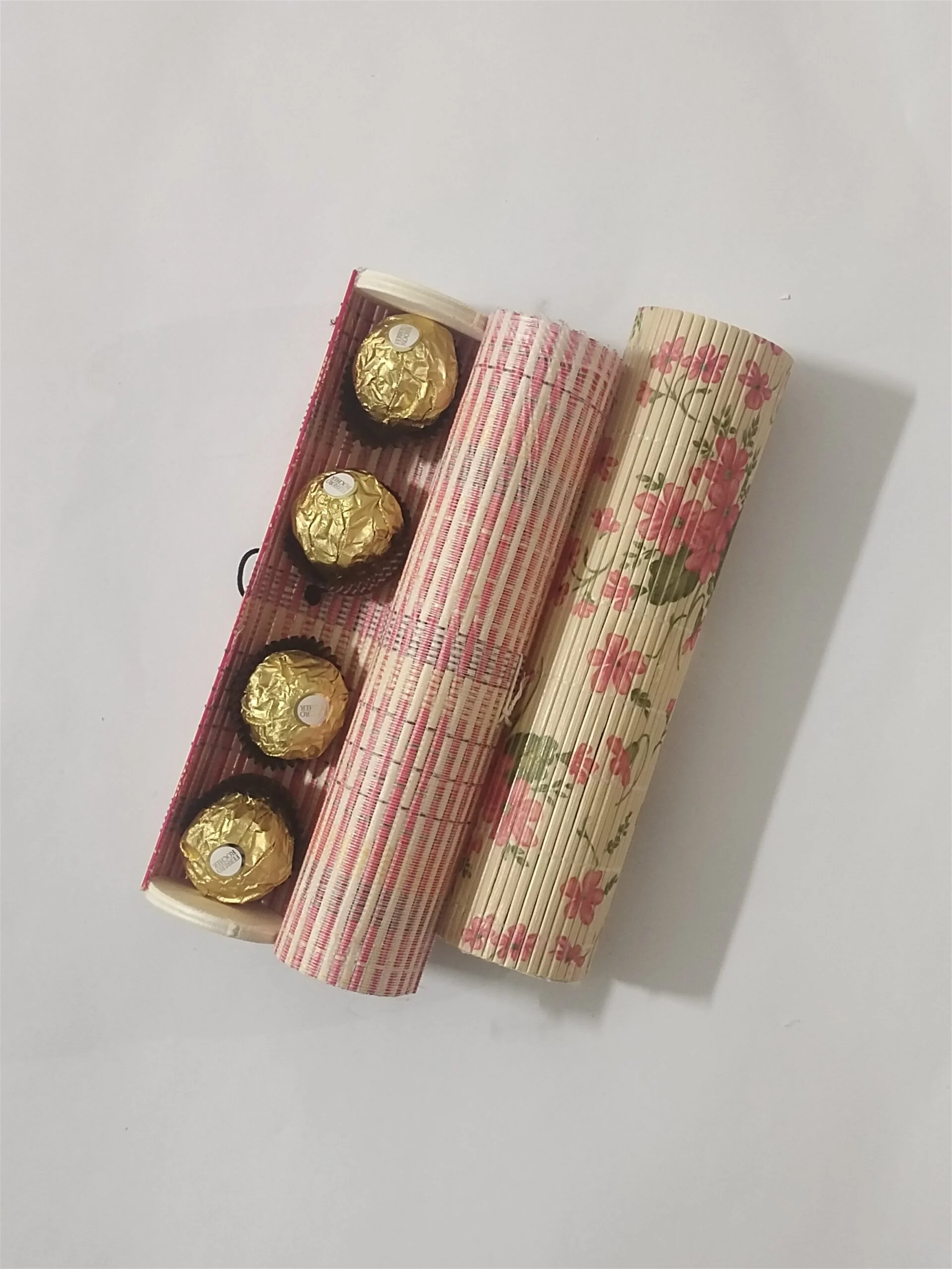 Handcrafted Bamboo Cylindrical Gift Box (Set of 3) - Image 5