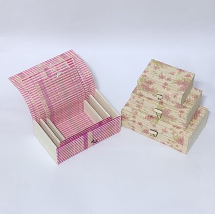 Handcrafted Bamboo Nested Gift/Storage Box (Set of 3)