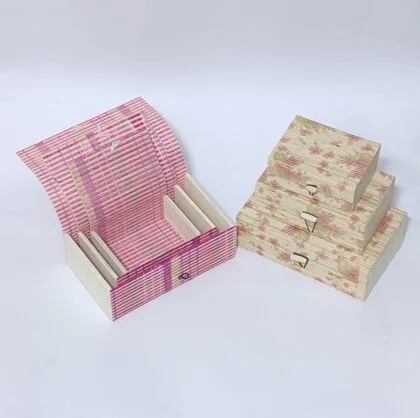 Handcrafted Bamboo Nested Gift/Storage Box (Set of 3)