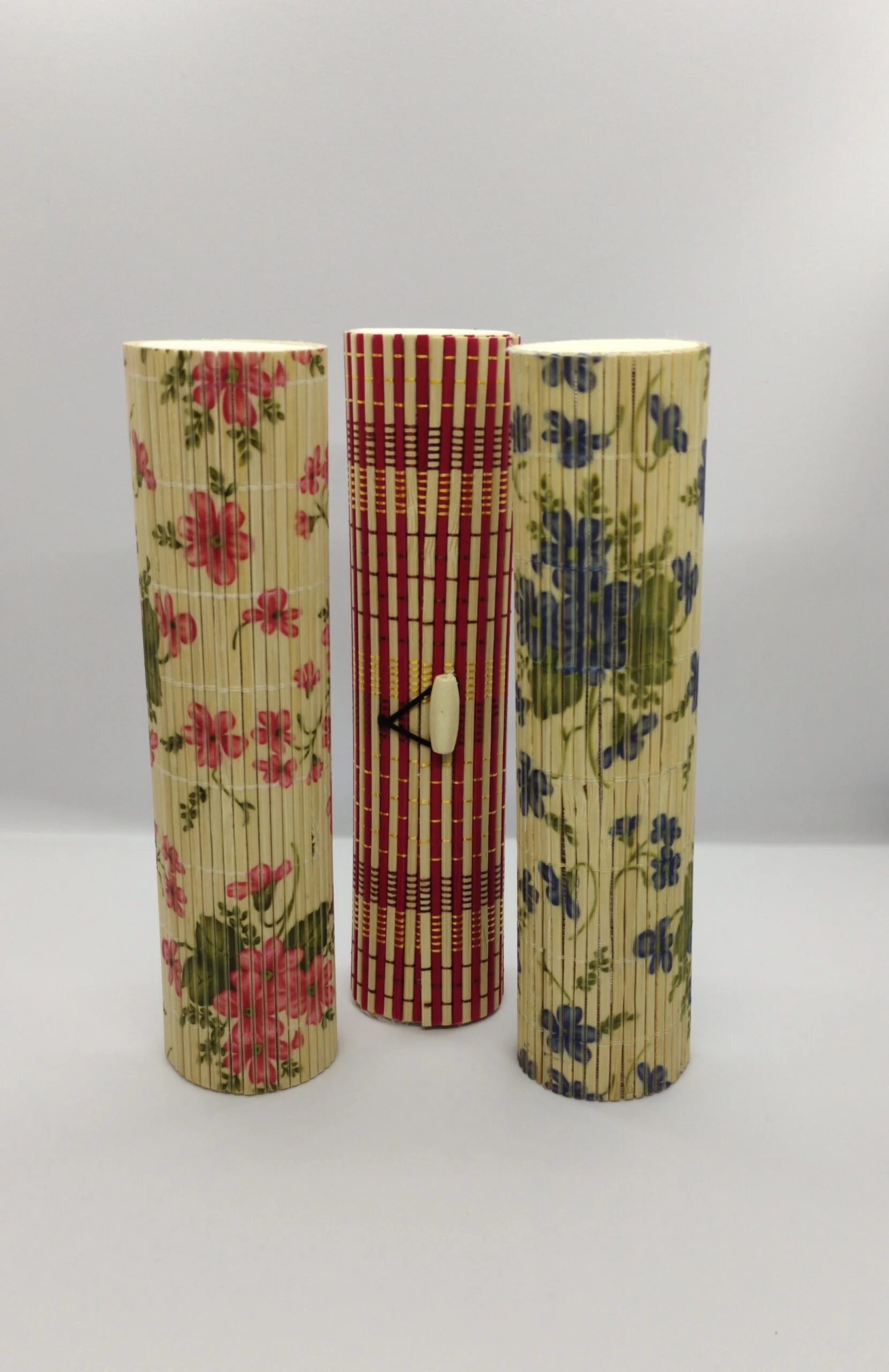Handcrafted Bamboo Cylindrical Gift Box (Set of 3)