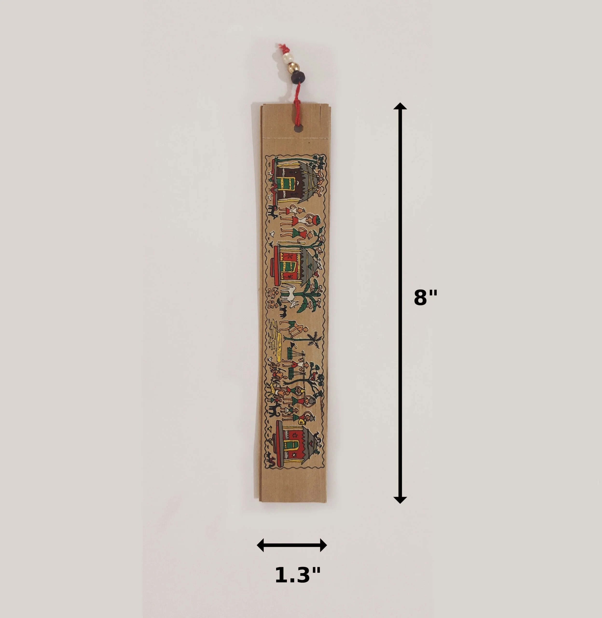 Handcrafted Palm Leaf (Taal-Patra) Bookmark with Tribal motifs - Image 3