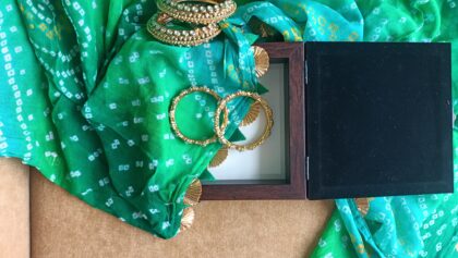 Handcrafted Dhokra Multiutility Box (Synthetic Wooden Frame) - Image 5