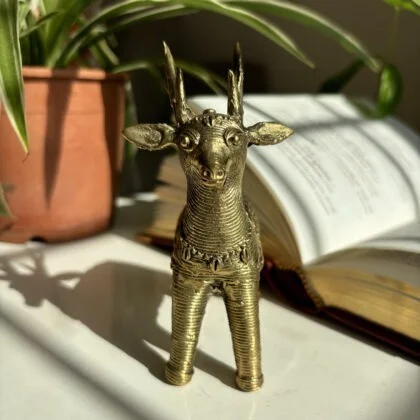 Handcrafted Dhokra Deer (Set of 2) - Image 4