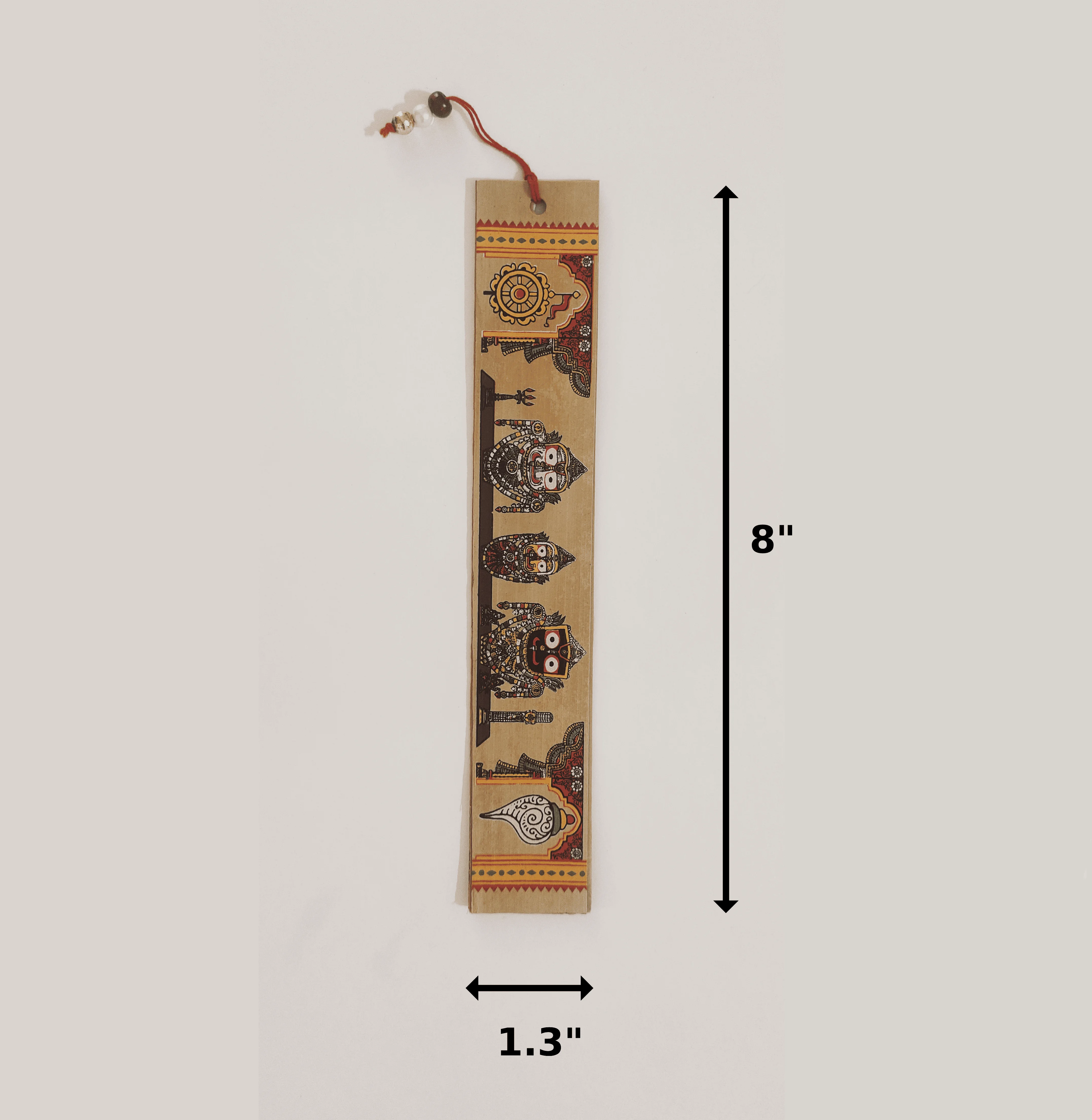 Handcrafted Palm Leaf (Taal-Patra) Bookmark with Lord Jagannath motifs - Image 3